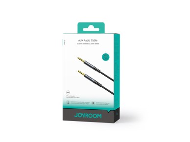 Cable de audio est�reo Joyroom AUX mini jack de 3,5 mm 1,2 m negro (SY-A08)