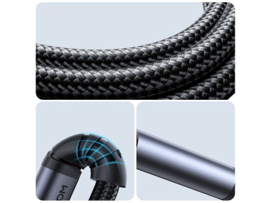 Cable de audio est�reo Joyroom AUX mini jack de 3,5 mm 1,2 m negro (SY-A08)