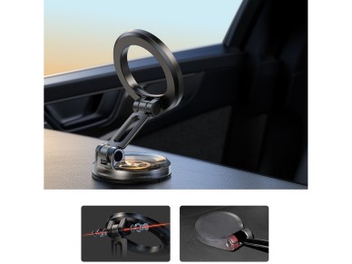 Suporte magnético para painel Joyroom JR-ZS505 compatível com MagSafe - Preto Suporte magnético para painel Joyroom JR-ZS505 compatível com MagSafe - Preto