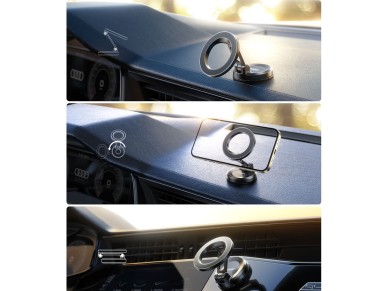 Suporte magnético para painel Joyroom JR-ZS505 compatível com MagSafe - Preto Suporte magnético para painel Joyroom JR-ZS505 compatível com MagSafe - Preto