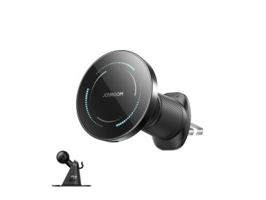 Soporte para coche Joyroom JR-ZS502 compatible con MagSafe con cargador inalámbrico para rejilla de Soporte para coche Joyroom JR-ZS502 compatible con MagSafe con cargador inalámbrico para rejilla de