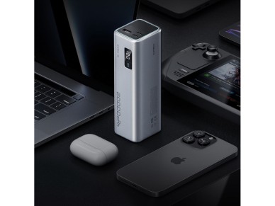 Powerbank Cuktech CUKP200XGLGR 100W 20000mAh 2 x USB-C 1 x USB-A - gray
