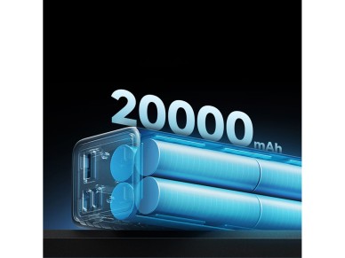 Powerbank Cuktech CUKP200XGLGR 100W 20000mAh 2 x USB-C 1 x USB-A - gray