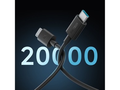 Cable USB-C Cuktech CKCTC615NCBK de 6 A y 240 W (1,5 m), color negro