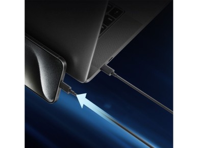 Cable USB-C Cuktech CKCTC615NCBK de 6 A y 240 W (1,5 m), color negro
