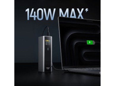 Bater�a externa Cuktech CKPB200UGLGR 210W 20000mAh 2 x USB-C 1 x USB-A - gris