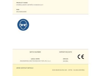 Cordless screwdriver ccs3621b 3,6 v Cordless screwdriver ccs3621b 3,6 v