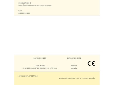 Tool case hh303, 303 pieces