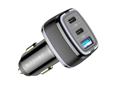 BlitzWolf BW-BC4 115W 3-Port USB PD car charger BlitzWolf BW-BC4 115W 3-Port USB PD car charger