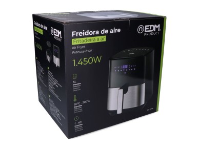 Fritadeira de ar 5 l com ecr� t�til led *** promo��o brinde 1 unidade ref. 07788 - papel para fritad