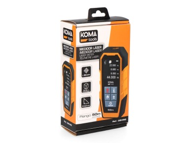 Medidor a laser com estojo 5,2 x 2,4 x 12,3 cm