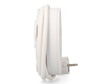 Round extension cord with 5 schuko 2p+e sockets, with switch, 16a250v, 1.5m h05vv-f3g1.5mm� cable, w