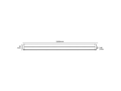 Fita led electr�nica 48 w 6.400 k luz fria 5.160 lm 150 x 4,6 x 5,1 cm