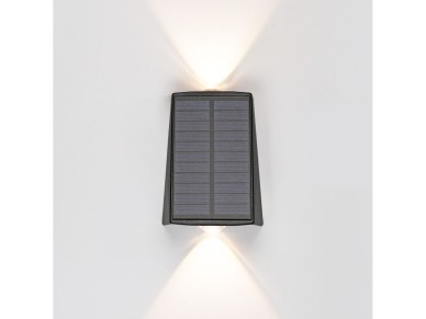 Luz de parede solar led 100lm 2w 3.000k