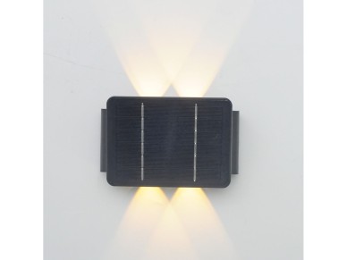Luz de parede solar led 200lm 4w 3.000k