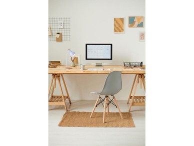 Candeeiro de escrit�rio, e27, m�x. 40 w, � 12x 17 x 45 cm, madeira/branco.