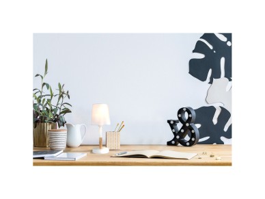 Candeeiro de mesa, e14 max 40 w, � 13 x 32 cm, branco