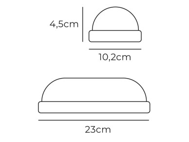 Oval led wall light with twilight and motion sensor 18w 1820lm 6,400k edm