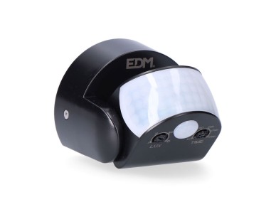 Motion and twilight sensor 15 m ip65 black