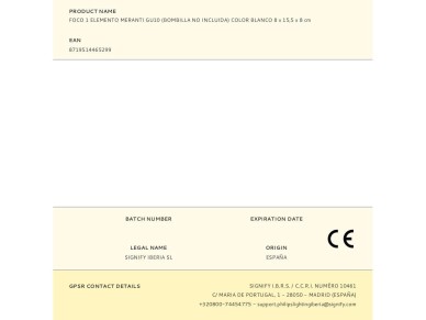 Meranti gu10 1-element spotlight (bulb not included) white 8 x 15.5 x 8 cm