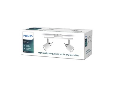 Meranti gu10 2-element spotlight (bulb not included) white 8 x 15.5 x 27.4 cm