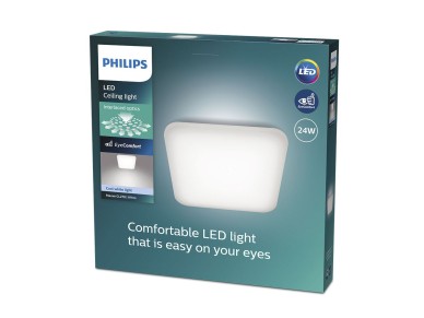 Mauve square ceiling light daylight 24 w 4000 k 3000 lm 43 x 43 x 7.5 cm