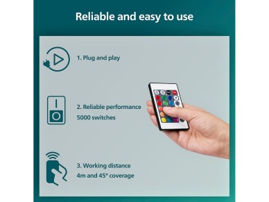 Fita led rgb com controlo ip20, 5 m