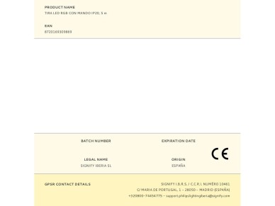 Fita led rgb com controlo ip20, 5 m