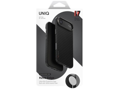 Funda de carga Uniq Keva EDGE Magclick para iPhone Air - Negra