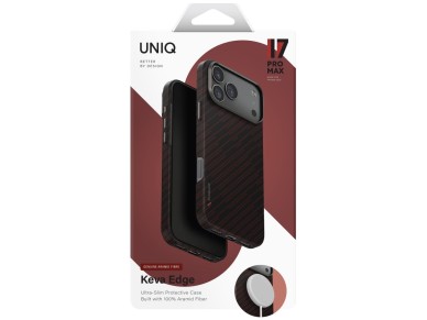 Capa de carregamento Uniq Keva EDGE Magclick para iPhone 17 Pro Max - Laranja Capa de carregamento Uniq Keva EDGE Magclick para iPhone 17 Pro Max - Laranja