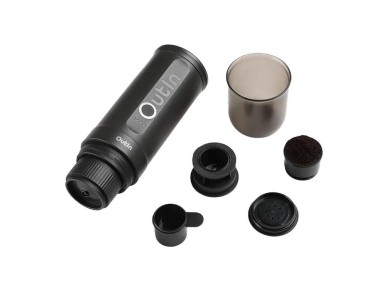Outin Nano 7500mAh Portable Coffee Maker Set (Gray) + Protective Case