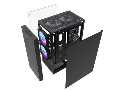 Darkflash A290 computer case (black) + 3 fans