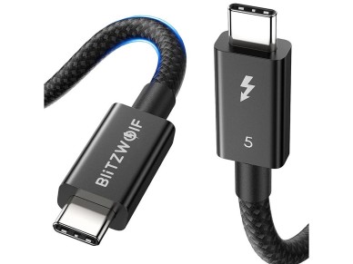 Cable USB-C a USB-C BlitzWolf BW-HDC8 de 240 W, 0,5 m (negro) Cable USB-C a USB-C BlitzWolf BW-HDC8 de 240 W, 0,5 m (negro)