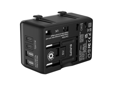 Adaptador de viagem Blitzwolf BW-TA1 4 em 1, 2x USB + C + PD, 20 W