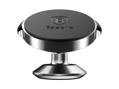 Suporte de carro Baseus Small Ears vertical tipo cluster magnético preto colado