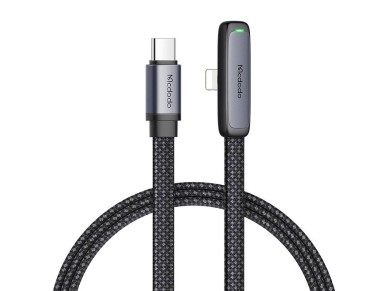 Cable USB-C a Lightning en �ngulo Mcdodo CA-3351, 1,8 m (negro)