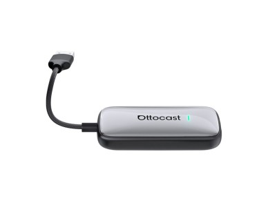 Adaptador sem fio Ottocast Play2Video Ultra para CarPlay/Android Auto