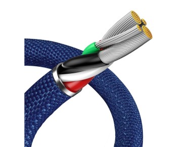 Cable Baseus Crystal Shine USB-Lightning 2,0 m 2,4 A azul