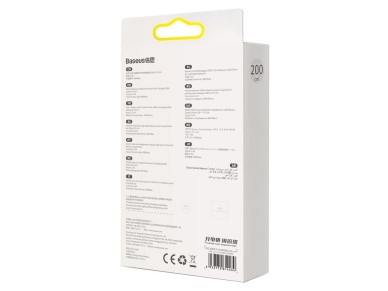 Cable Baseus Crystal Shine USB-Lightning 2,0 m 2,4 A rosa