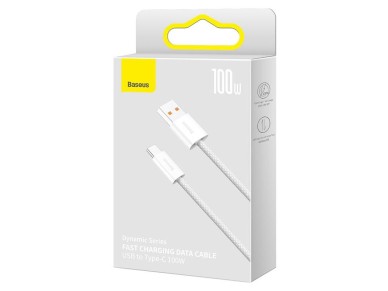 Cable Baseus USB dinámico - USB-C 1,0 m blanco 100 W