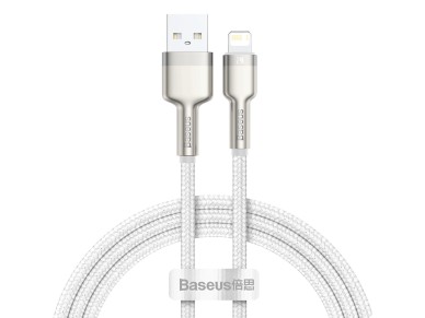 Baseus cable Cafule Metal USB - Lightning 1,0 m 2,4A white