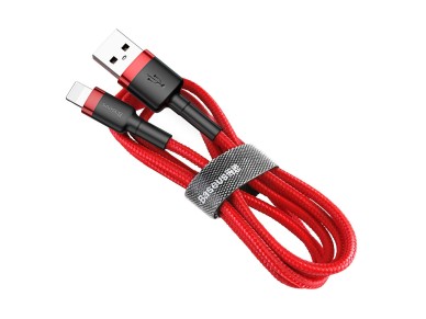 Cable Baseus Cafule USB-Lightning 1,0 m 2,4 A rojo