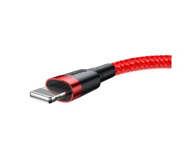 Cable Baseus Cafule USB-Lightning 1,0 m 2,4 A rojo