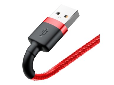 Cable Baseus Cafule USB-Lightning 1,0 m 2,4 A rojo