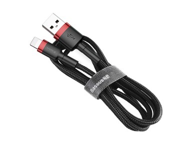 Cable Baseus Cafule USB-Lightning 2,0m 1,5A rojo-negro