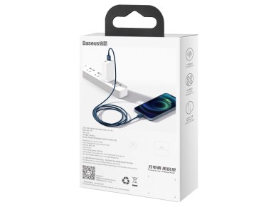 Cable Baseus Superior USB-Lightning 1,0 m 2,4A azul
