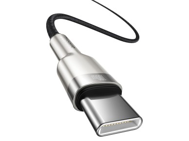 Cable Baseus Cafule Metal PD USB-C - USB-C 2,0 m negro 100 W