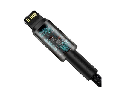 Cable Baseus Tungsten PD USB-C - Lightning 1,0 m negro 20 W