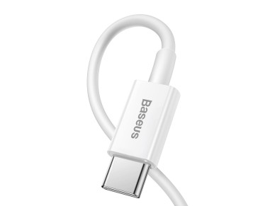 Cable Baseus Superior PD USB-C - Lightning 1,5 m blanco 20 W