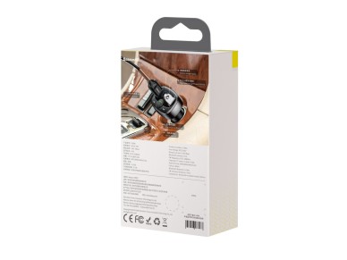 Transmisor FM Baseus en forma de T S-09A Bluetooth MP3 negro